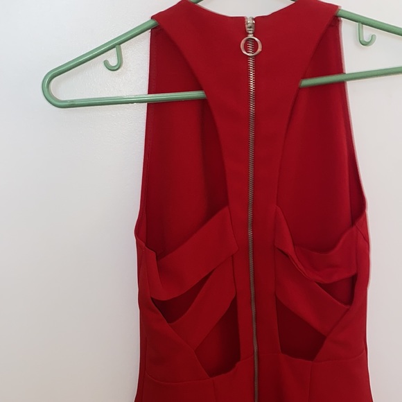 Classic red Zara midi dress (2/100 Bundle) - Picture 3 of 3